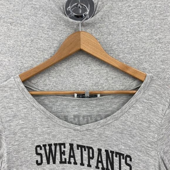 Twine & Stark Shirt Womens Medium Gray Tee Short Sleeve Football #Go Team - Picture 5 of 9